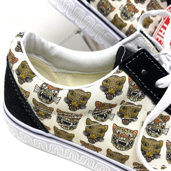 VANS Old Skool Low Top Jaguar Black Men’s Canvas Suede Sneakers Size VN0A5JMIBLK - Picture 9 of 12